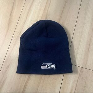 Seahawks Navy Knit Beanie